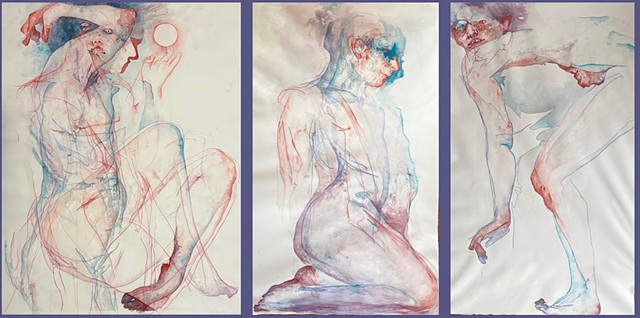 Figurative Works on Paper - Large