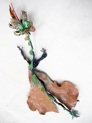 fantasy, animal imagery, surealism, symbolism,organic, detritus,found objects,painting,mixed media, sculpture
