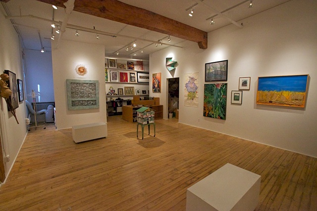 An interior view of the new Viridian Artists,INC. gallery space. 