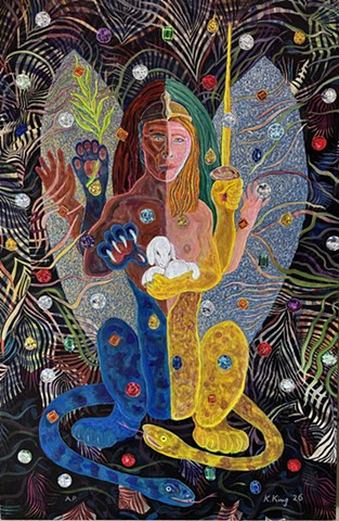"ICONIC IMAGINATIONS" recent work by Kathleen King. 9/29 thru 10/17. Viridian Artists,INC. 