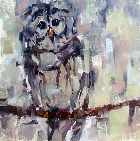 Who Cooks for You?  A Barred Owl Painting