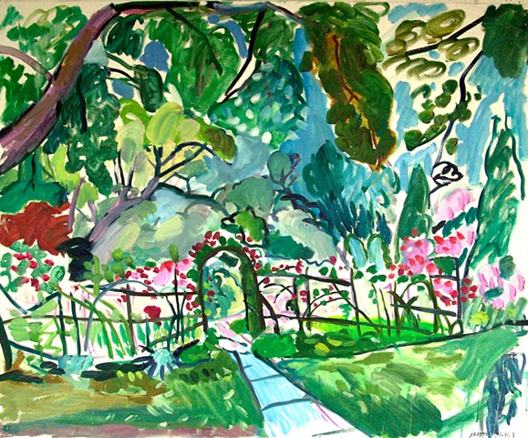 Rose Garden, Brookline, 1975, 31.5 x 39, A-35, #2 P.A