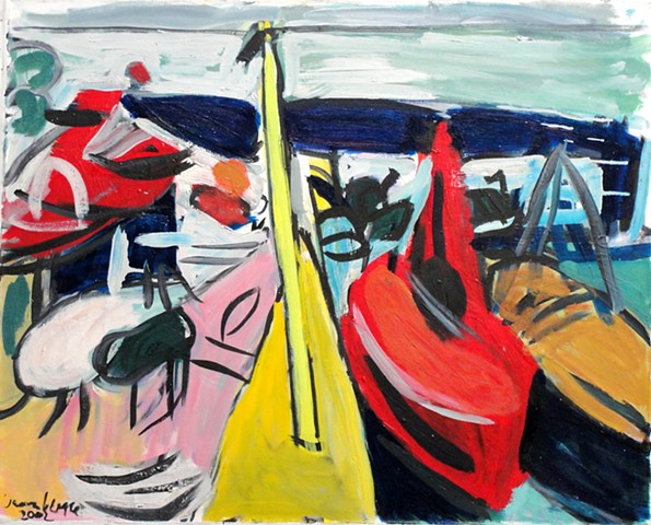 Boats, Red and Yellow Boats, 2002