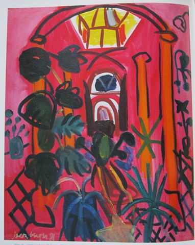 Portugal,  Red Cloister at Lagoa, 1981