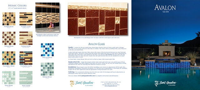 Avalon brochure - trifold, outer pages