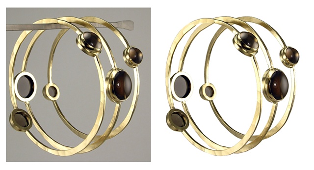 bangles, retouching before and after