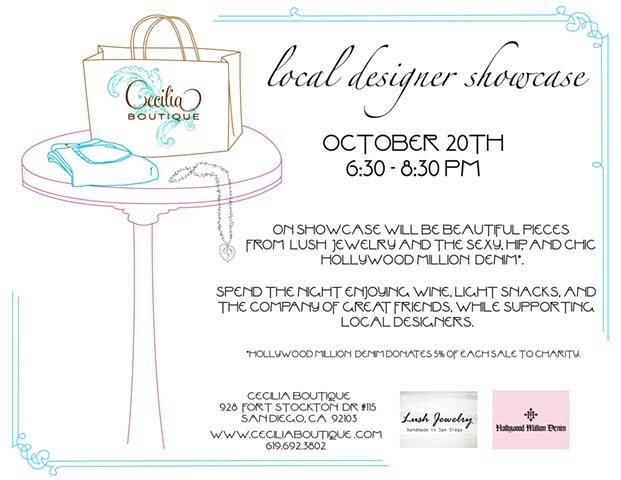 Cecilia Boutique event flier