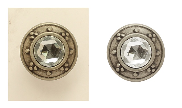 bronze doorknob, editing before and after