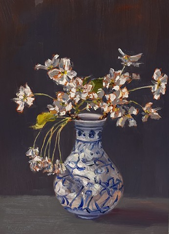 valentines day flowers, flowers in a vase, still life, hydrangeas, floral, greeting cards, flower arrangement, California coast, Juliet David Austin garden rose, Malibu art,  Art studio Los Angeles, still life painting of flowers, California art, floral design Los Angeles, California lifestyle, orchid arrangem