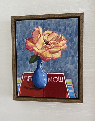 flowers in a vase, still life, hydrangeas, floral, greeting cards, flower arrangement, California coast, Juliet David Austin garden rose, Malibu art,  Art studio Los Angeles, still life painting of flowers, California art, floral design Los Angeles, California lifestyle, orchid arrangem