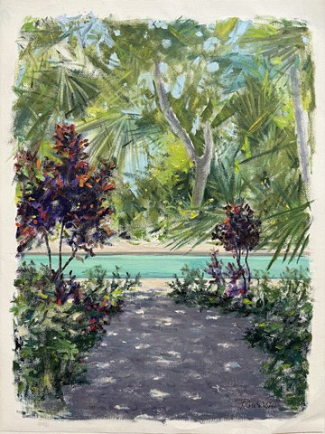 pool, Beverly Hills Pool, painting of pool, Palm Springs, Beverly Hills pool, pool paintings, retro style, midcentury decor, Southern California native plants, palm trees, reflections, Santa Monica canyon, contemporary art, David Hockney inspired, Art Los