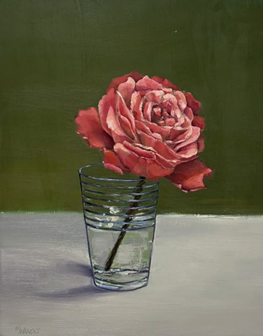 Flowers in a vase, Art studio Los Angeles, still life painting of flowers, California art, floral design Los Angeles, California lifestyle, orchid arrangement, interior styling, Magritte, California interior design, French still life,  Monet, dayinthecoun