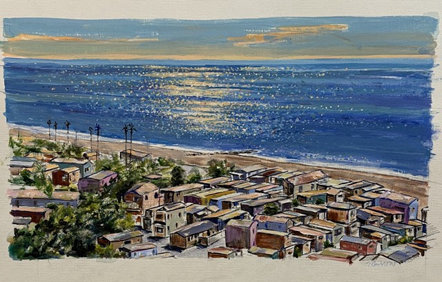 mobile Home art,MHP, mobile home park investor, coastal mobile home, beachfront mobile home, beach houses, cottages, coastal living, malibu, mobile home, california coast, beach architecture