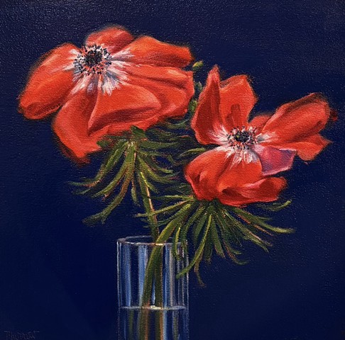 flowers in a vase, still life, hydrangeas, floral, greeting cards, flower arrangement, California coast, Juliet David Austin garden rose, Malibu art,  Art studio Los Angeles, still life painting of flowers, California art, floral design Los Angeles, California lifestyle, orchid arrangem