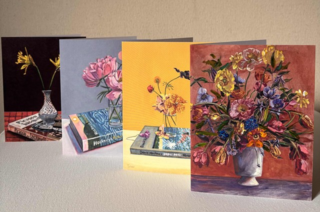 valentines day flowers, flowers in a vase, still life, hydrangeas, floral, greeting cards, flower arrangement, California coast, Juliet David Austin garden rose, Malibu art,  Art studio Los Angeles, still life painting of flowers, California art, floral design Los Angeles, California lifestyle, orchid arrangem