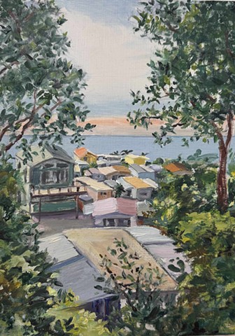 mobile Home art,MHP, pacific palisades, palisades fires, Malibu real estate, mobile home park investor, coastal mobile home, beachfront mobile home, beach houses, cottages, coastal living, malibu, mobile home, california coast, beach architecture