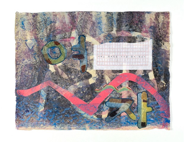 papermaking, joomchi, printmaking, Korean, Hangul, Chinese, Hanzi, monotype, screenprinting