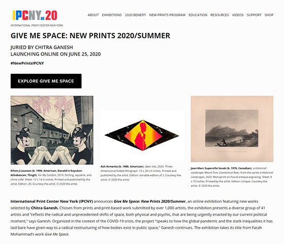 GIVE ME SPACE: NEW PRINTS 2020/SUMMER @IPCNY