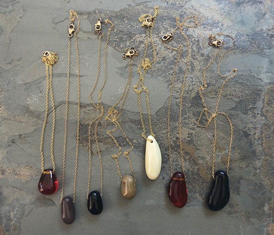 Various pendant necklaces