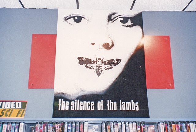 Silence of the Lambs Display 4'x 6' Foamcore, acrylic paints + stippling with sharpie Client: Tower Records + Video