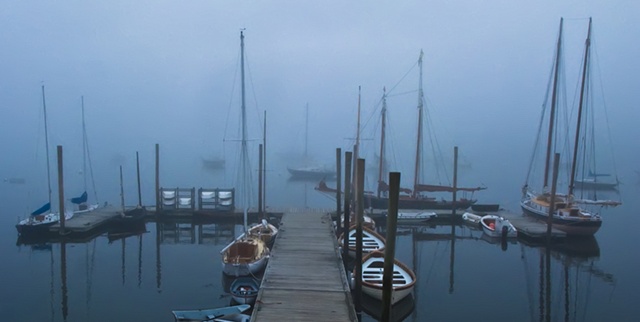 Wharf in Fog  
