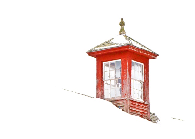White Roof with Red Cupola