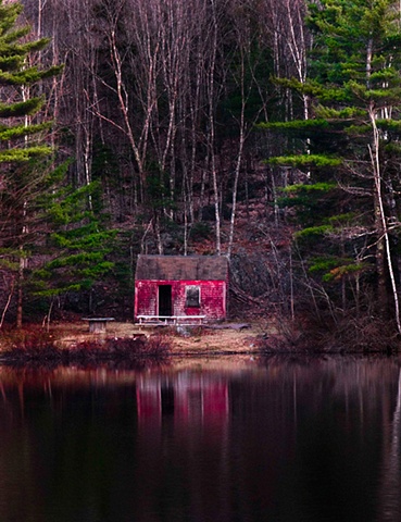 Red Cabin in Spring