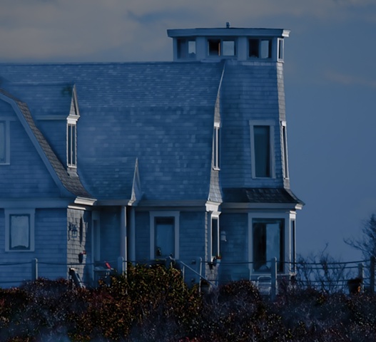 Blue House on the Bay
