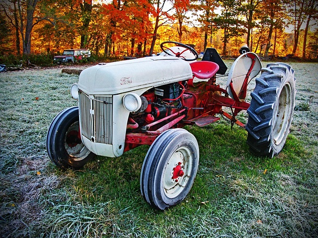Tractor in Fall