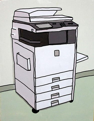 Painting of a photocopier Sharp MX-311 