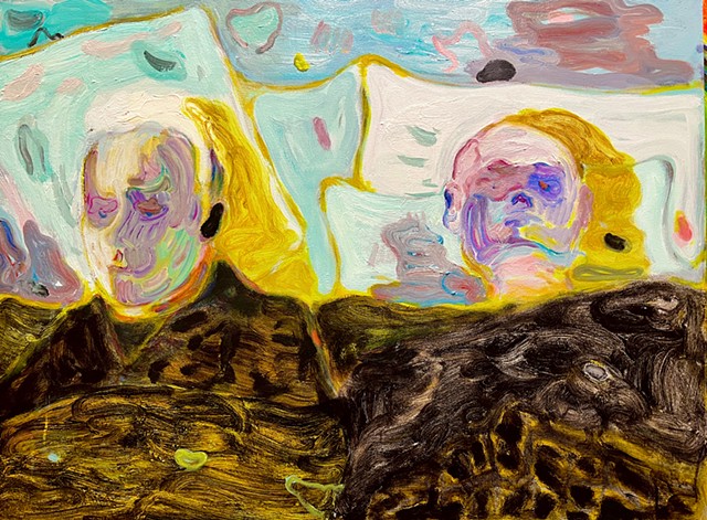 Love in the Time of Cholera, Acrylic on Canvas, 30 x 40 inches, 2025