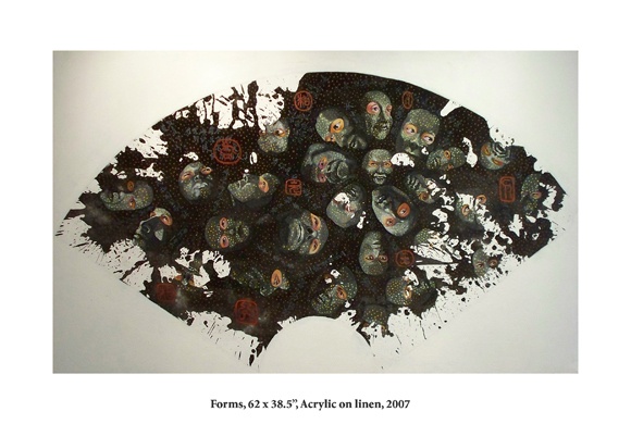 Form, 62 x 38.5", Acrylic on Canvas, 2007