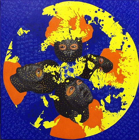 Mandala, 30" x 40", Acrylic on Canvas, 2007