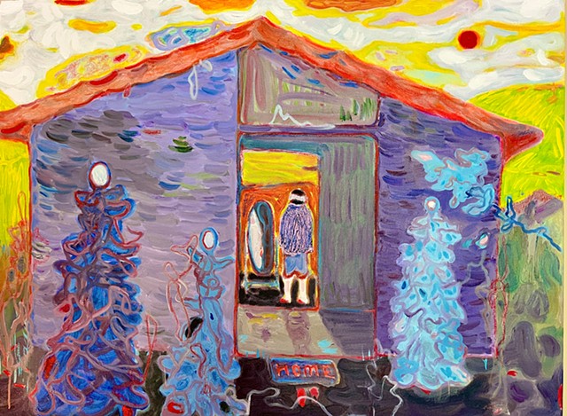 Sunflower 2025, Acrylic on Canvas, 36 x 48 inches, 2025