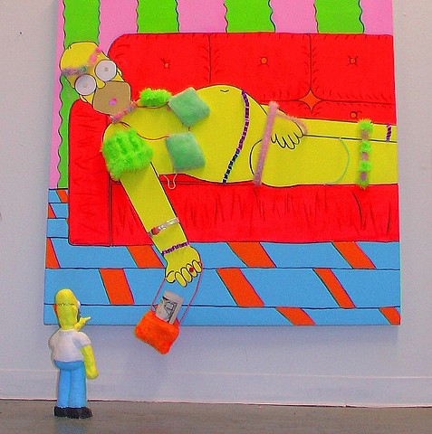 Homer, 4 x 4 foot, Acrylic on Canvas, 2006 