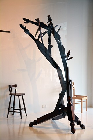 Mission Brown Bud Tree with Chair #30