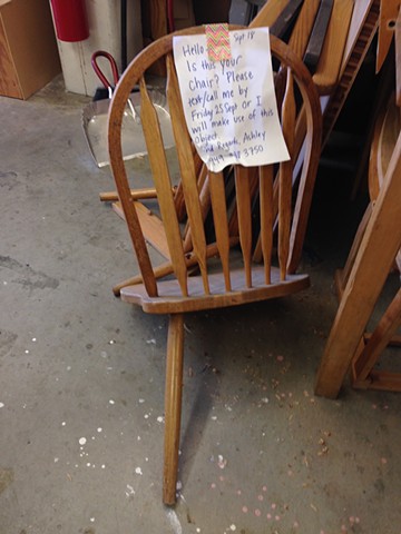 Salvage Materials: Abandoned Chair