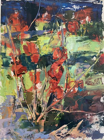 Abstract flower painting 