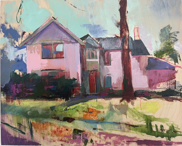 Pink House Painting
