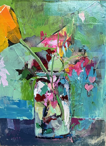 Tulips and bleeding hearts