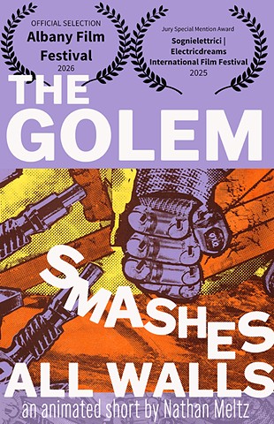 Golem Smashes All Walls Poster