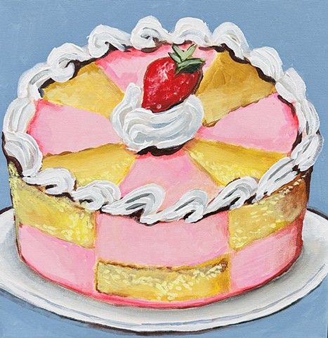 "Pink Magic Cake" 12x12 acrylic