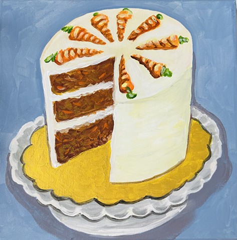 "Carrot Cake" 12x12 acrylic