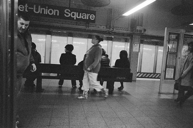 NYC 2009 underground stop union square. 