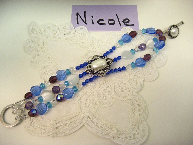 3 strand Button bracelet
made by Nicole
(NFS)