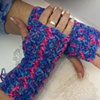 Crocheted gloves