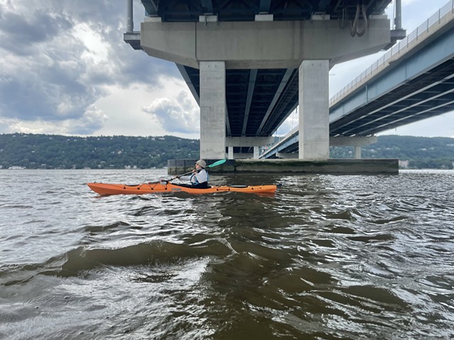 under the bridge, going back