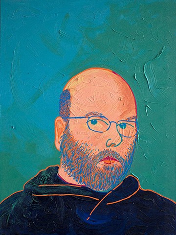 enamel marker self portrait tby Steve Veatch