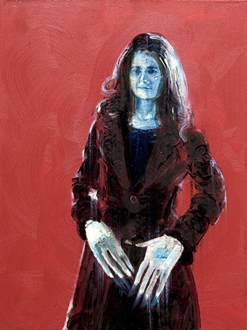 hands painting portrait woman oil painting by Steve Veatch