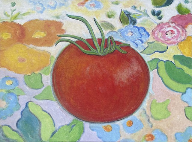 A Large Painting of a Small Tomato